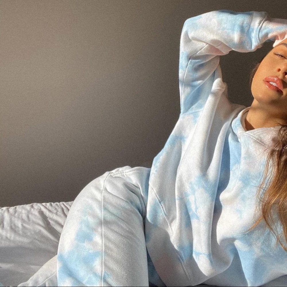 Burl Sweatshirt - Baby Blue Tie Dye